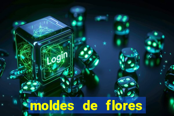 moldes de flores gigantes para imprimir